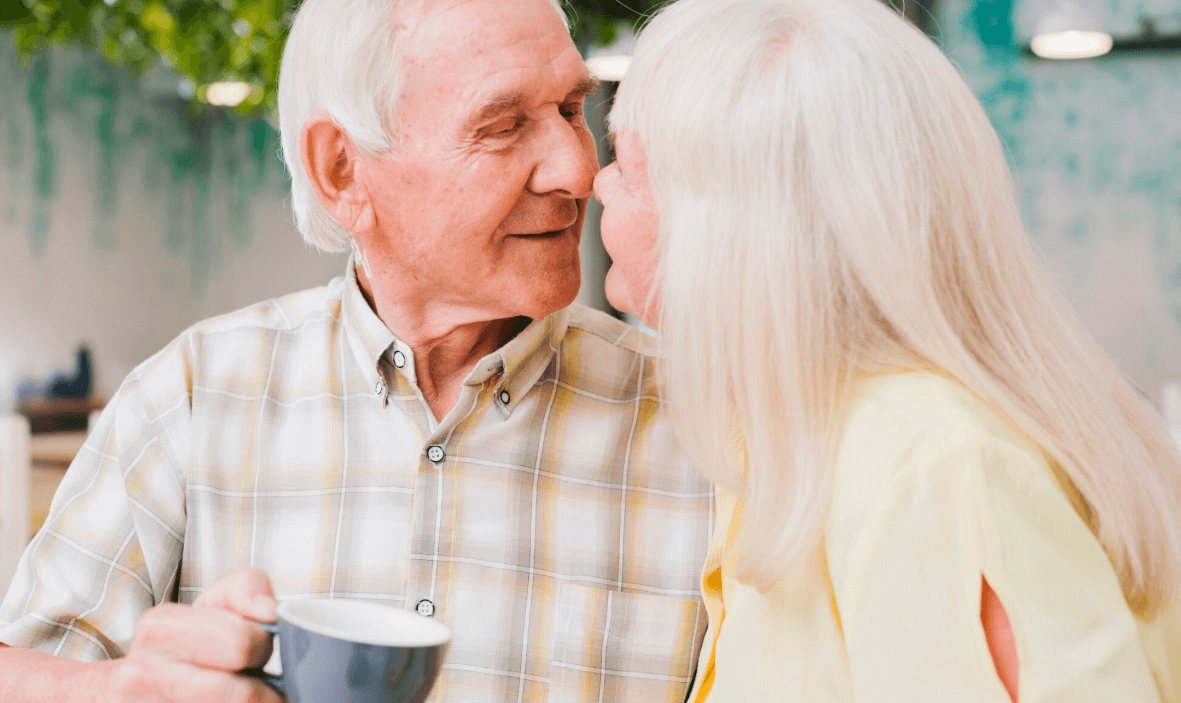 Mature Indian couple sharing a calm conversation